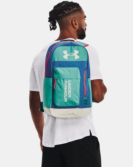 Unisex UA Halftime Backpack, Blue, pdpMainDesktop image number 4